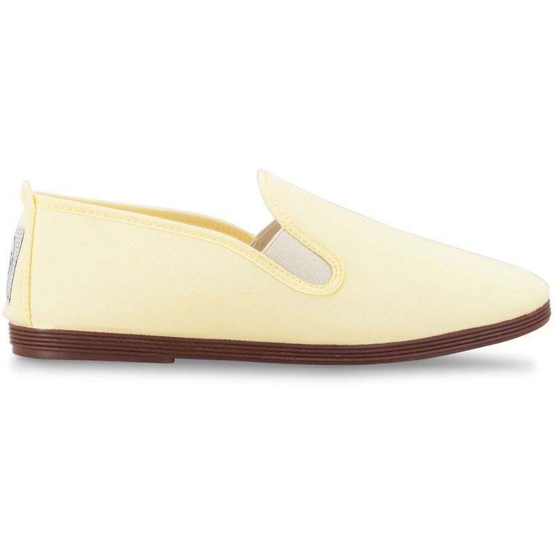 Gelber Canvas Slipper für Herren