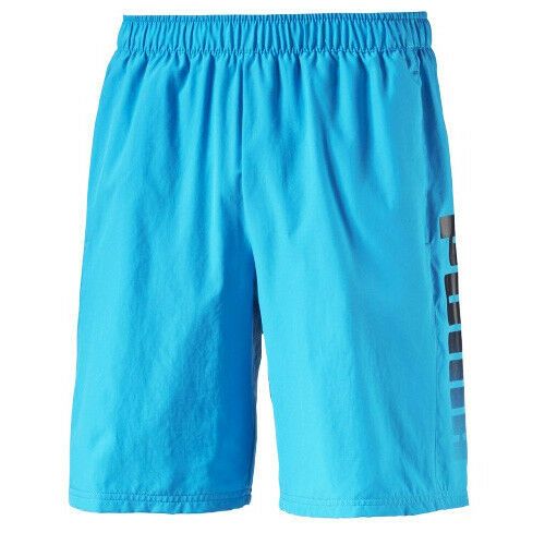 Herren Shorts blau gewebt mit Gummibund
