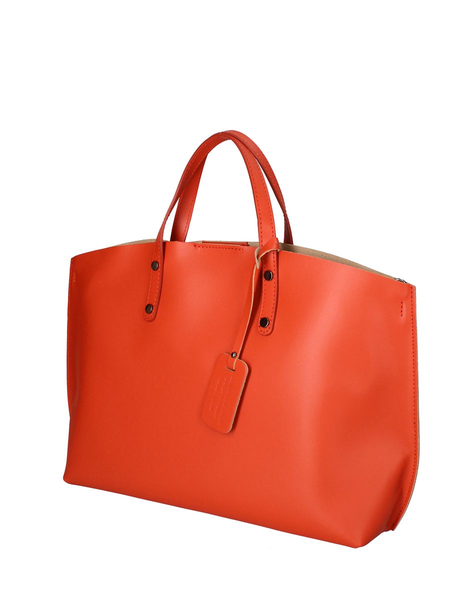 Minimalistische Ruga-Leder Shopper Tasche