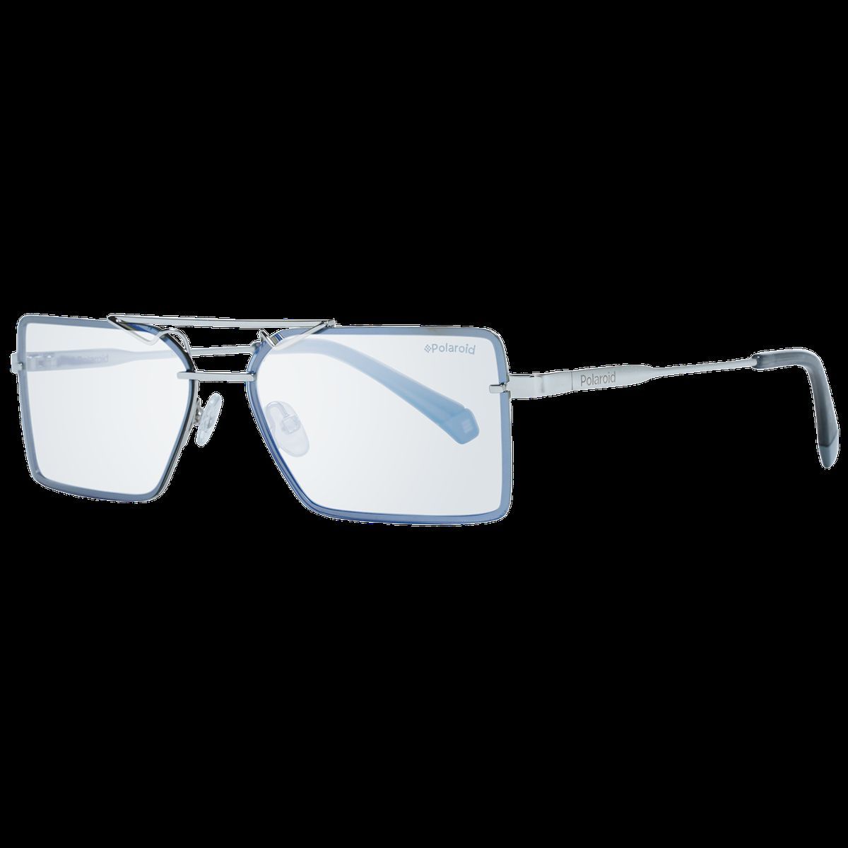 Rechteckige Lesebrille mit blauem Rahmen