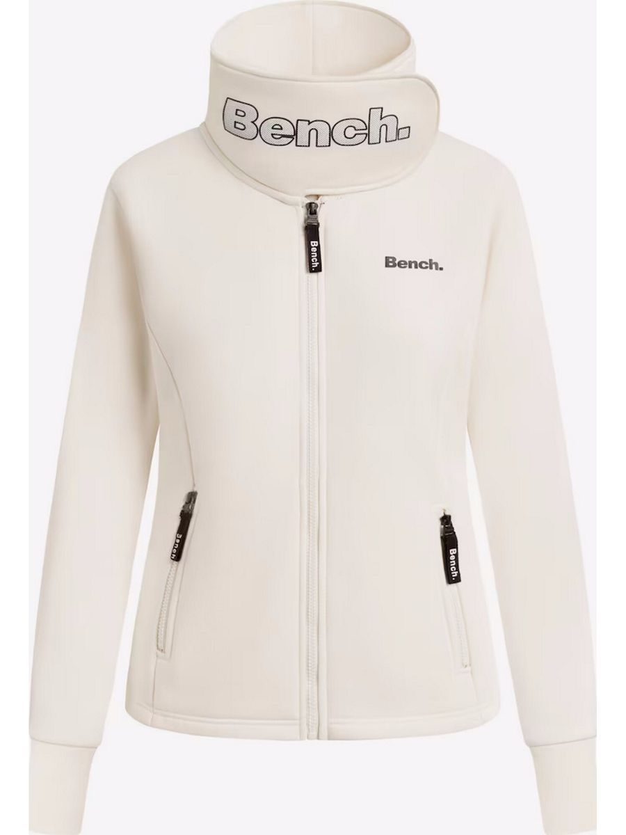 Sportliche Fleecejacke mit hohem Kragen