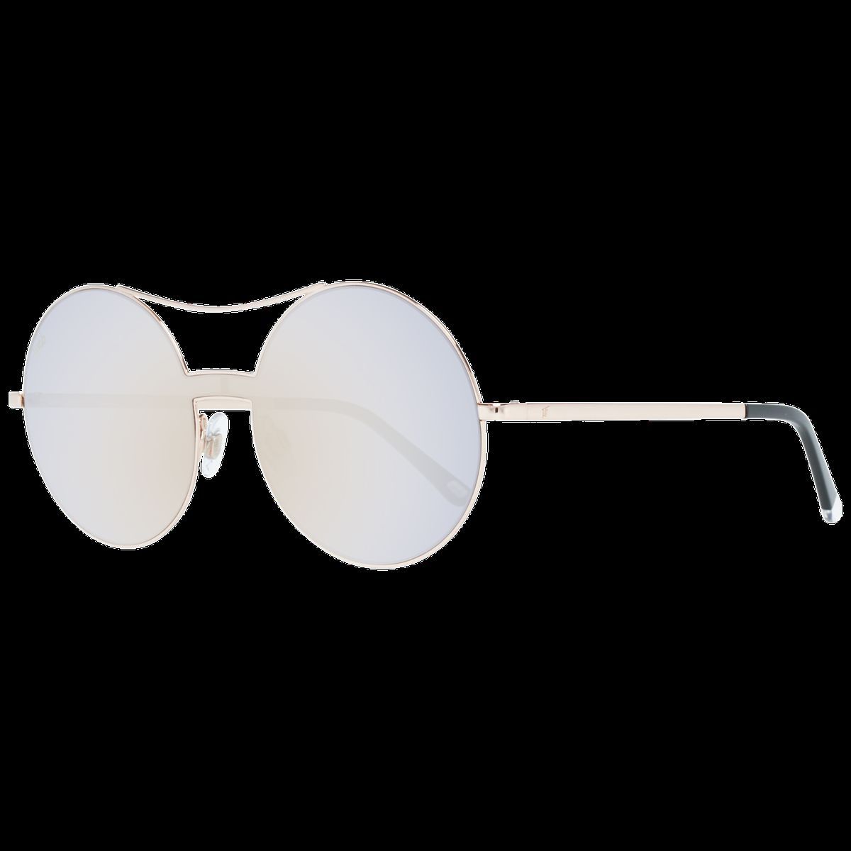 Runde Sonnenbrille mit verspiegelten Gläsern