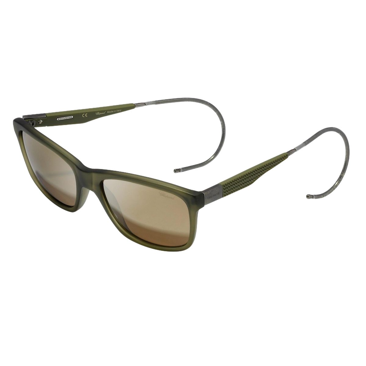 Herren Sonnenbrille aus grünem Acetat
