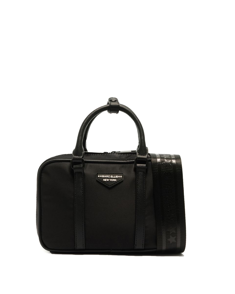 Schwarze Henkeltasche mit Reißverschluss