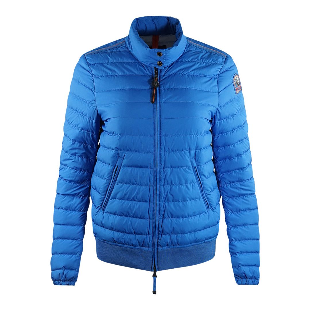 Wattierte Daunenjacke in Blau
