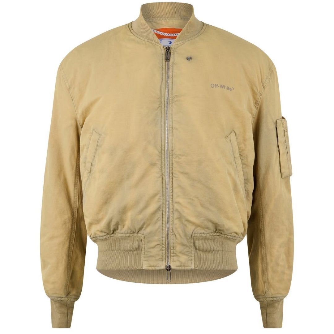 Off-White Vintage Beige Bomberjacke