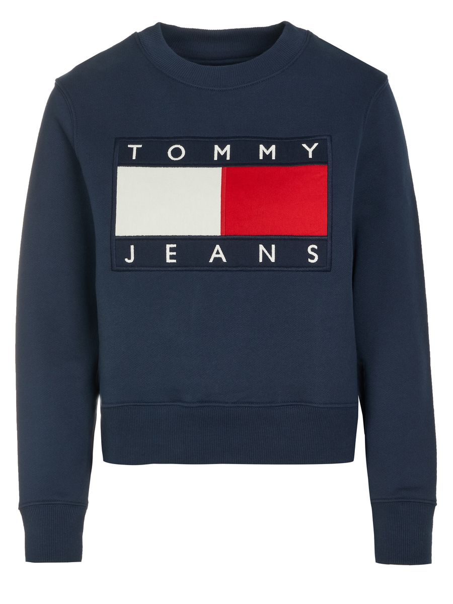 Tommy Jeans Logo Rundhals-Sweatshirt