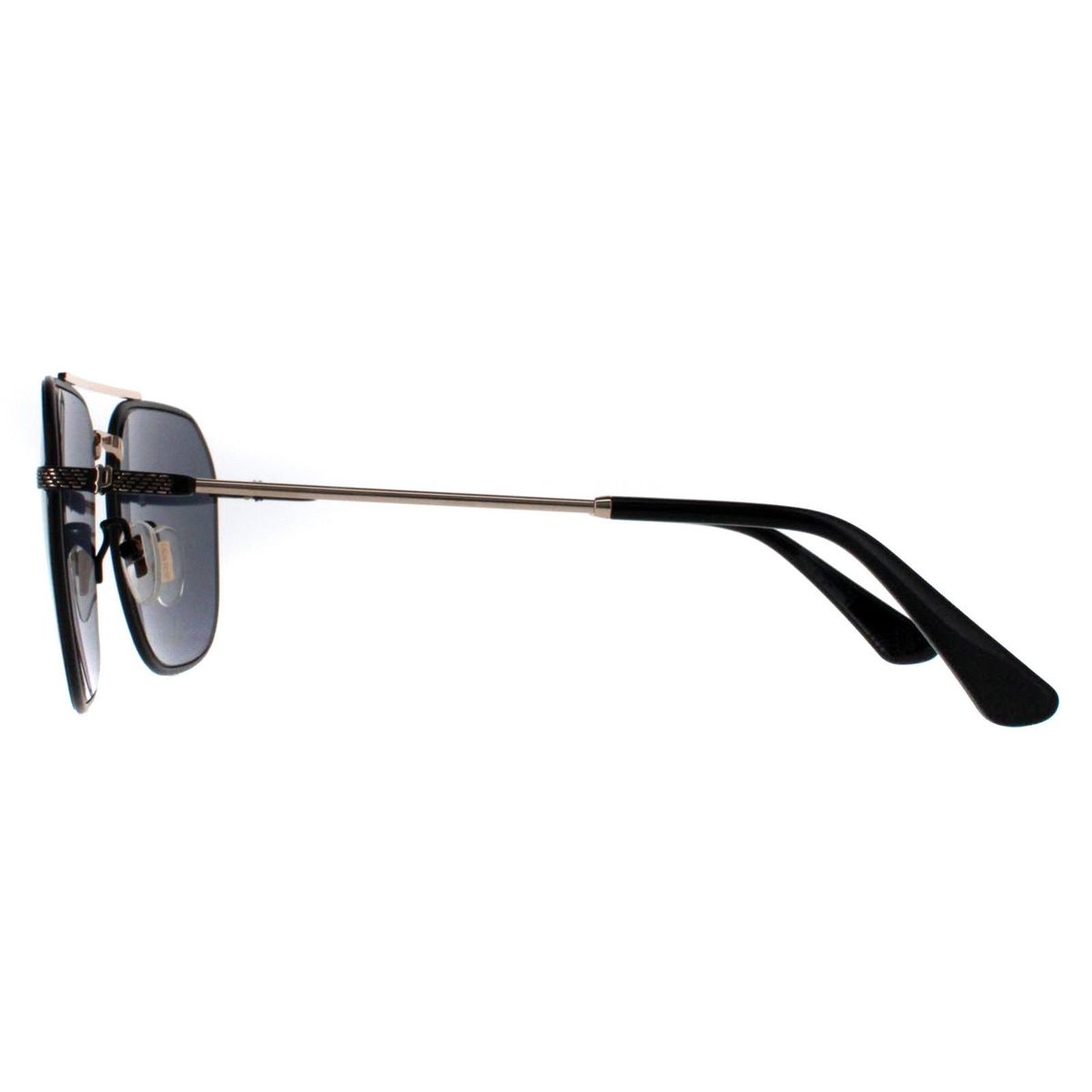 Eckige Pilotenbrille mit verspiegelten Gläsern
