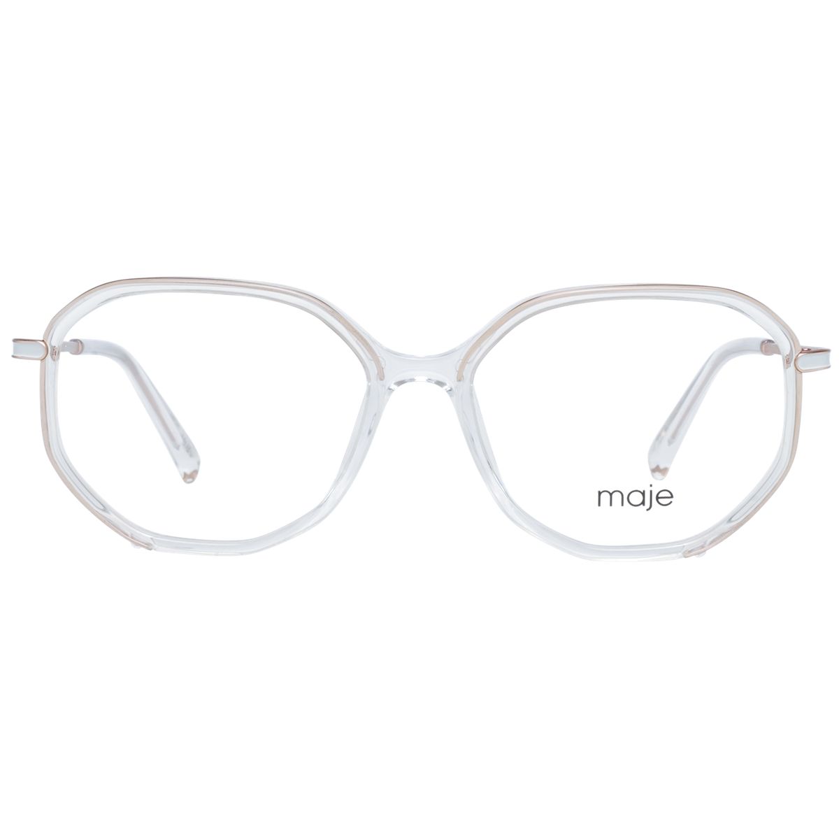 Moderne Geometrische Transparente Brillenfassung