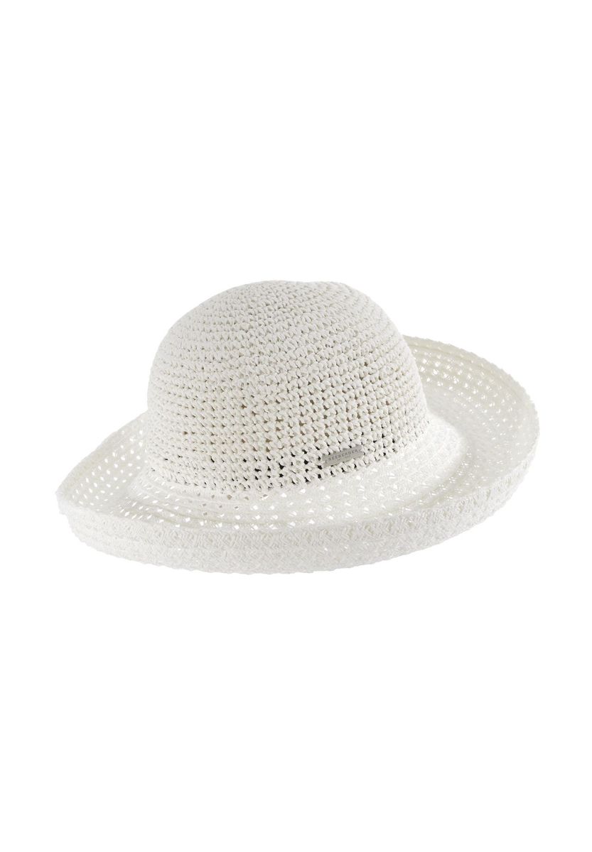 Luftiger Häkel-Sonnenhut aus Papierstroh