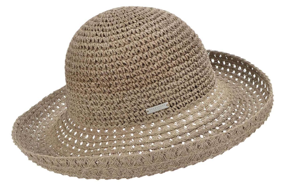 Klassischer Sonnenhut aus Naturstroh