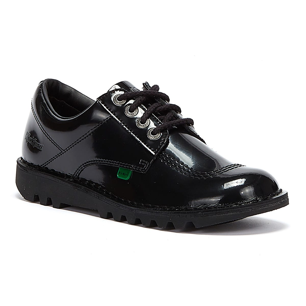 Klassische Schnürschuhe aus Lackleder