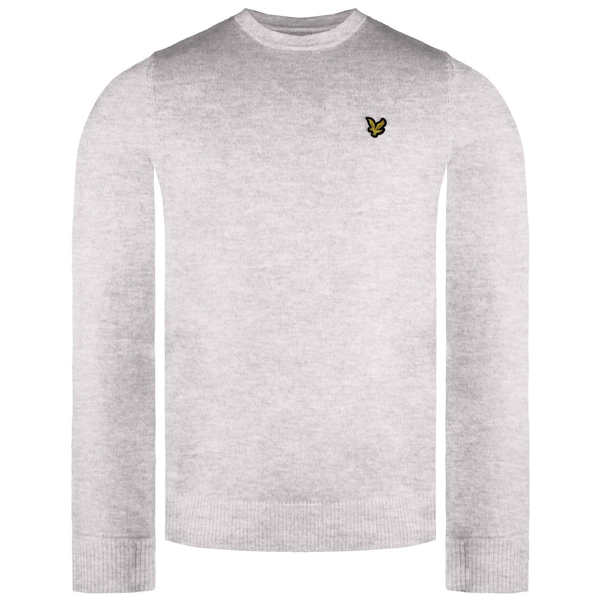Herren Hellgrauer Pullover aus Merinowolle