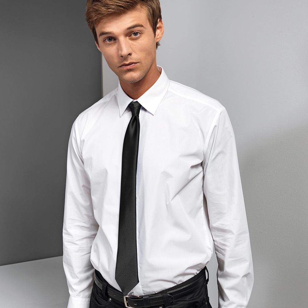 Elegante Satin-Clip-Krawatte