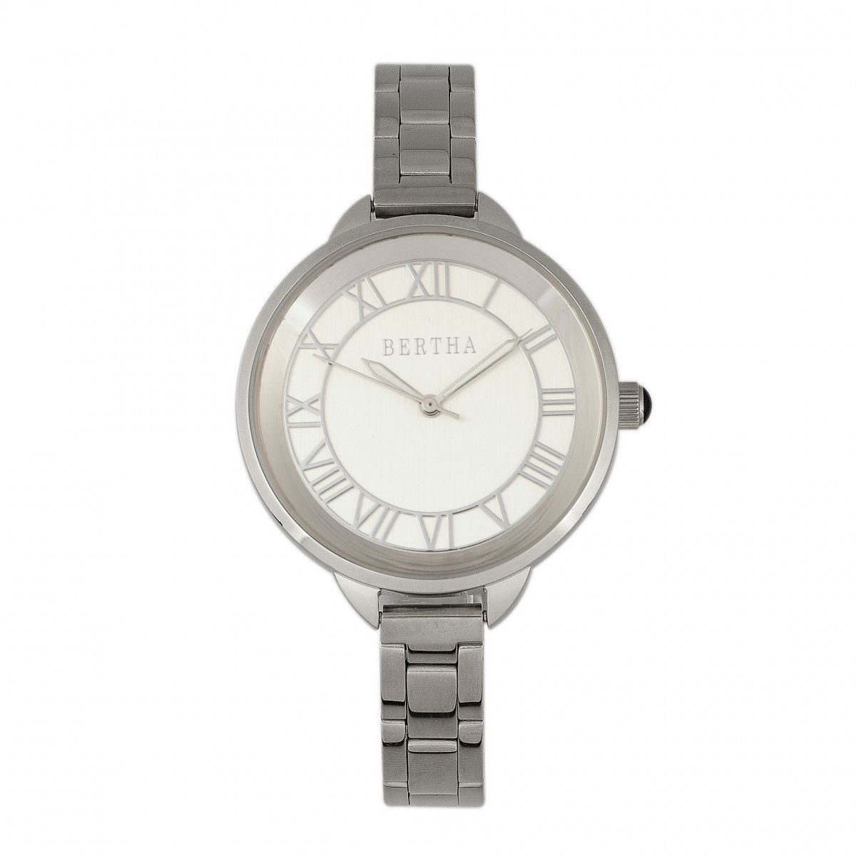 Elegante Sonnenuhr Edelstahl Armbanduhr