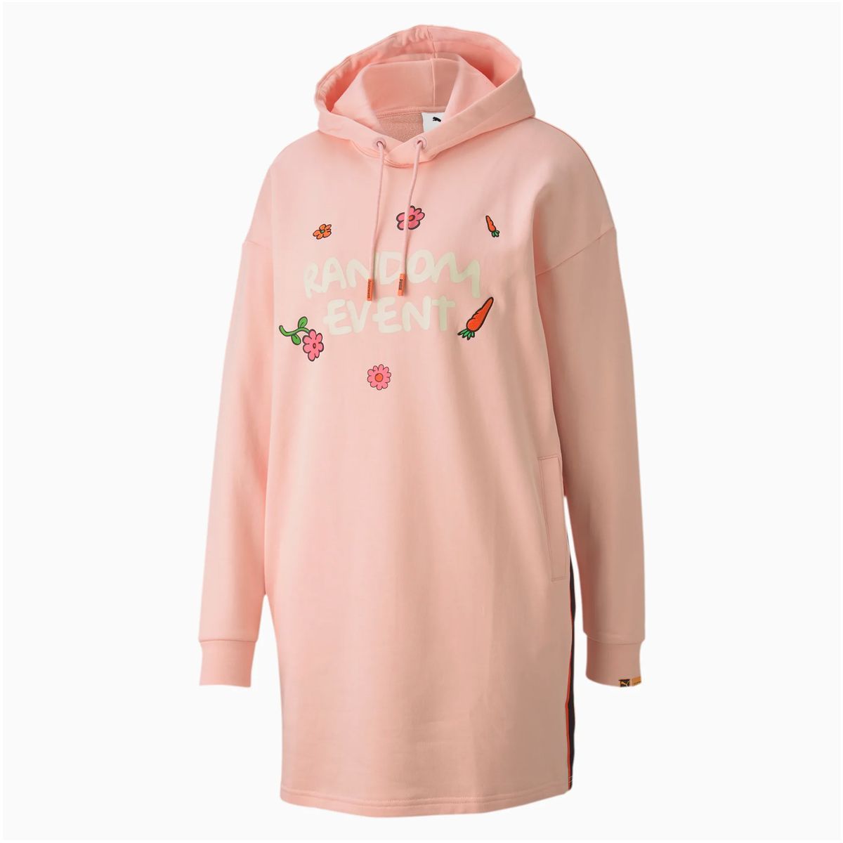 Kapuzen-Sweatshirtkleid mit Grafik