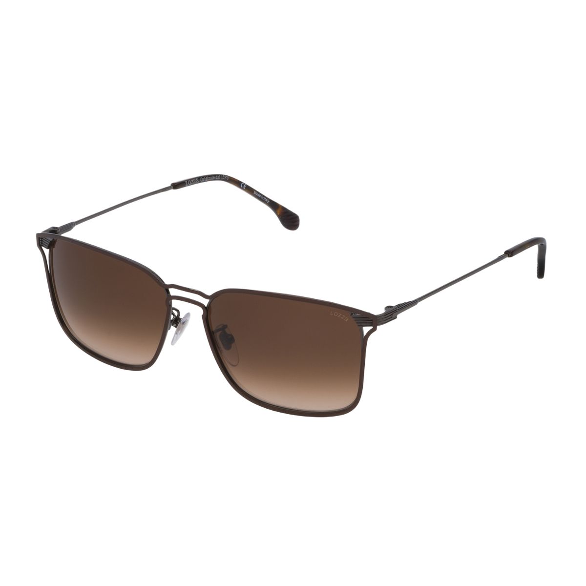 Rechteckige Sonnenbrille mit Metallrahmen