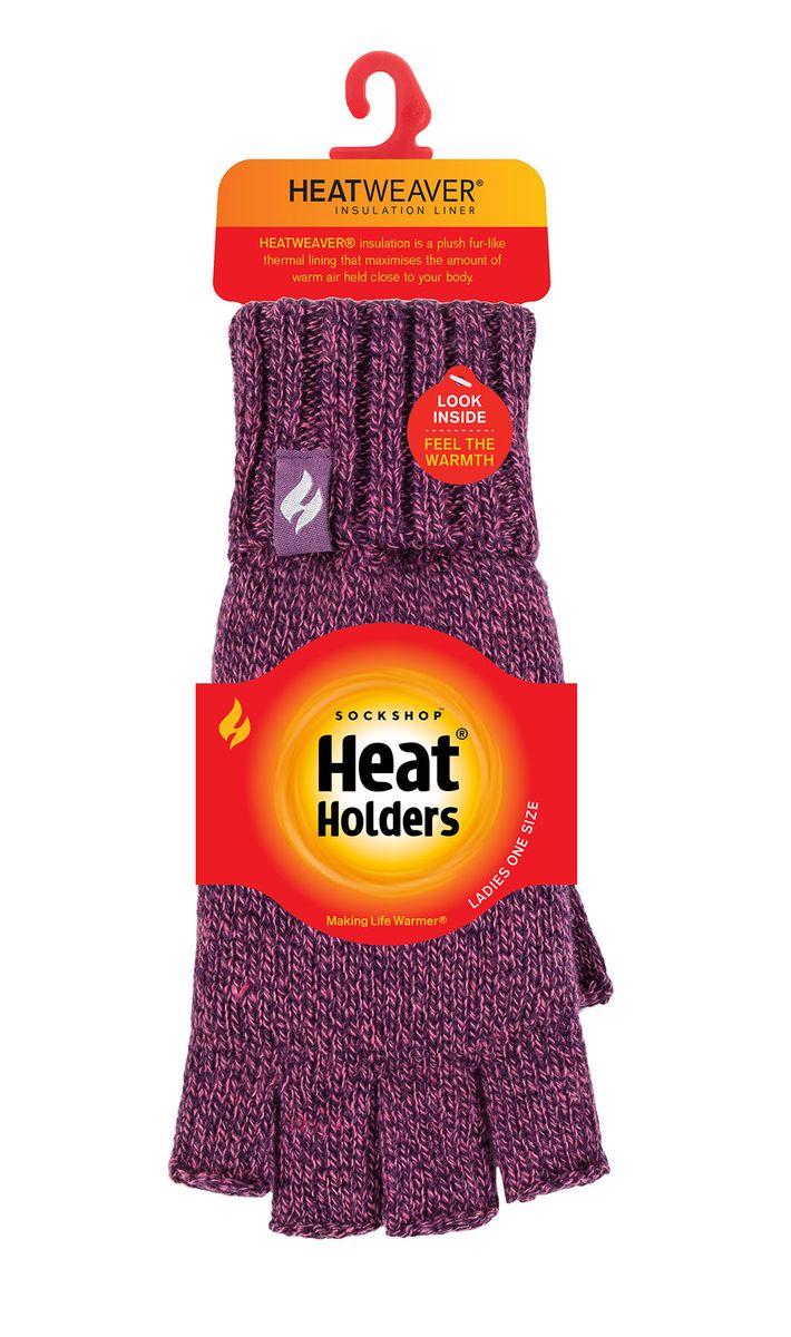 Wärmende gestrickte fingerlose Handschuhe