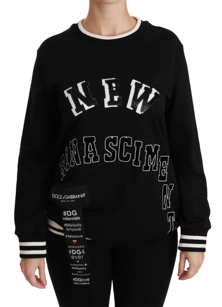 Dolce & Gabbana Women's Black Renaissance #DGmillennials Sweater