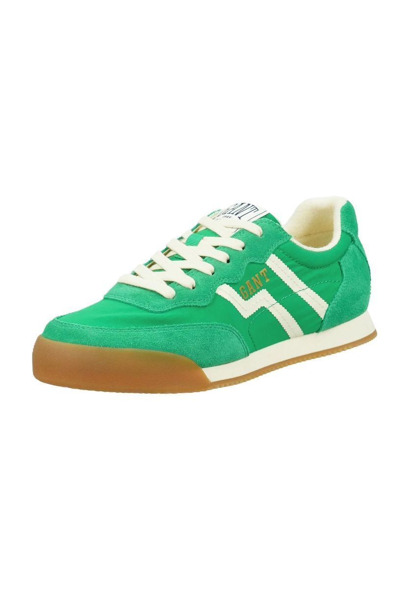 Retro-inspirierter grüner Wildleder-Sneaker