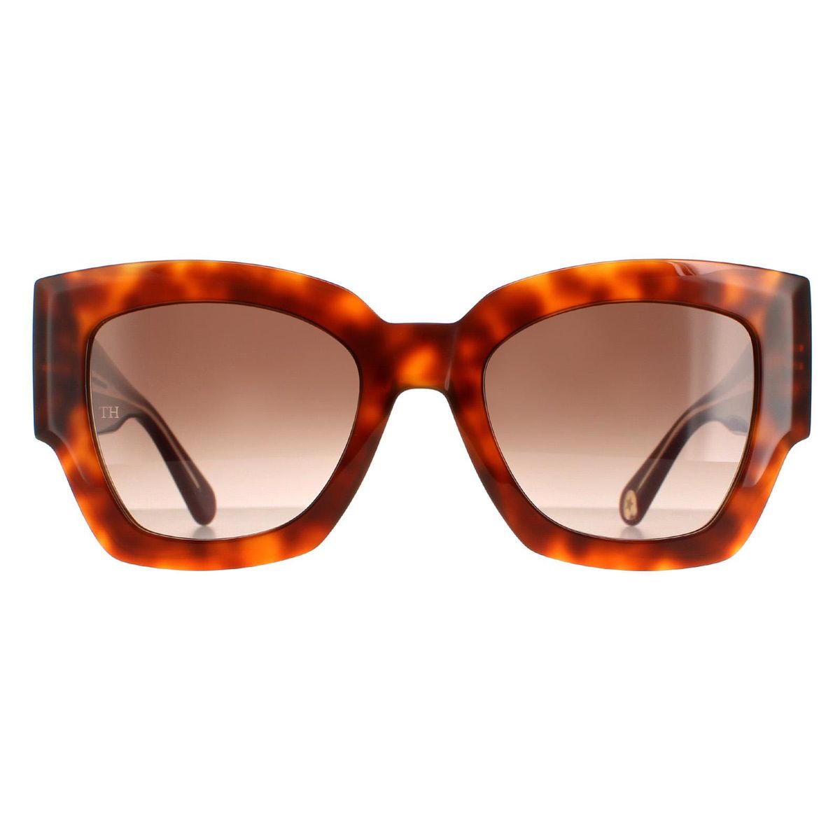 Übergroße, eckige Sonnenbrille in Schildpatt