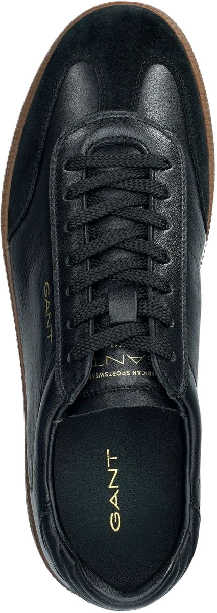 Retro-Leder-Sneaker mit Gummisohle