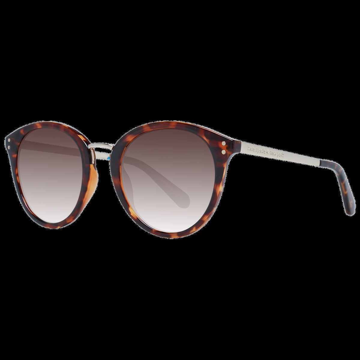 Runde Sonnenbrille mit Schildpattmuster