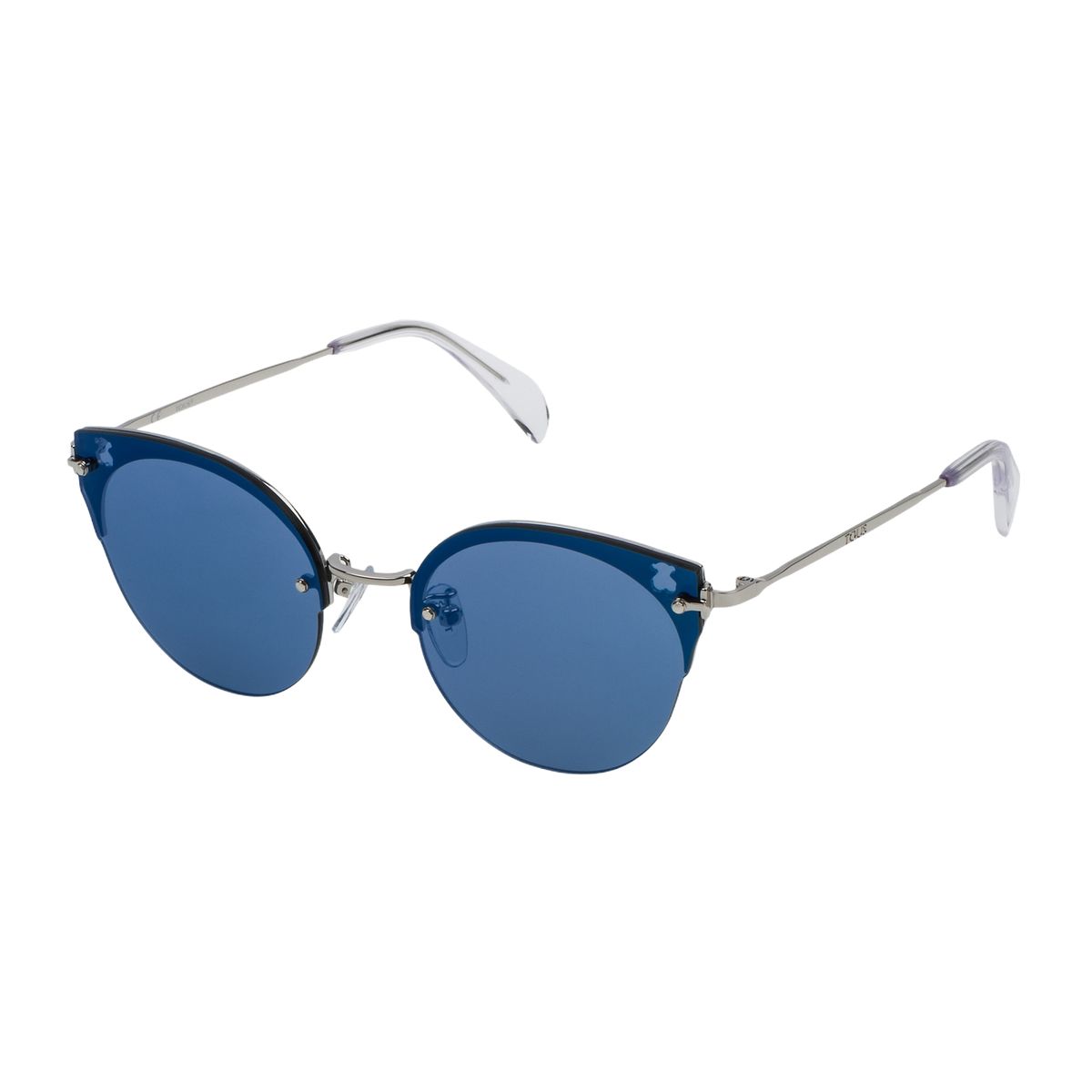 Cat-Eye Sonnenbrille mit Metallrahmen