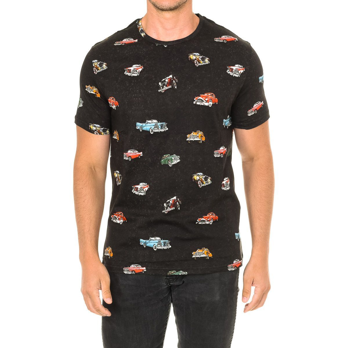 Herren T-Shirt mit Retro-Auto-Print