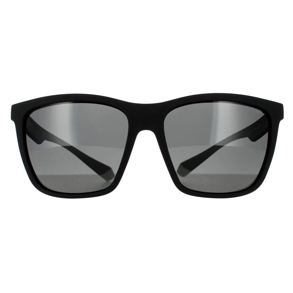 Rechteckige schwarze polarisierte Sonnenbrille