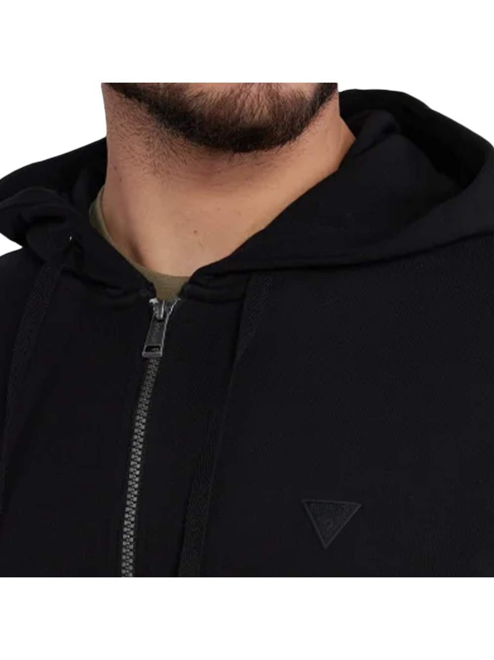 Minimalistischer Kapuzenpullover mit Reißverschluss