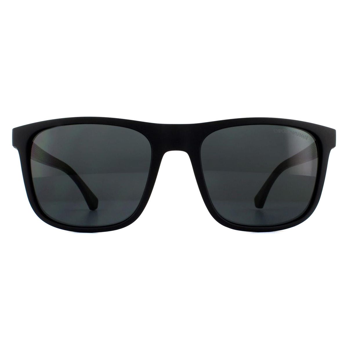 Matte Schwarze Quadratische Sonnenbrille