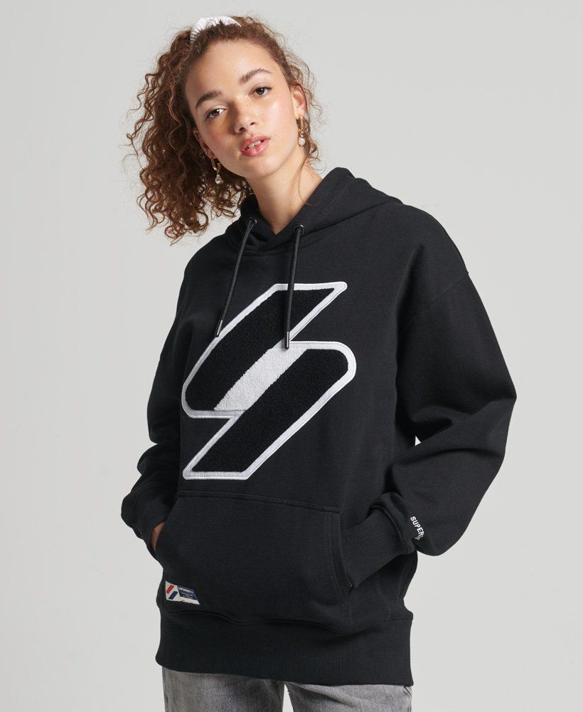 Damen Kapuzenpullover mit klassischem Logo