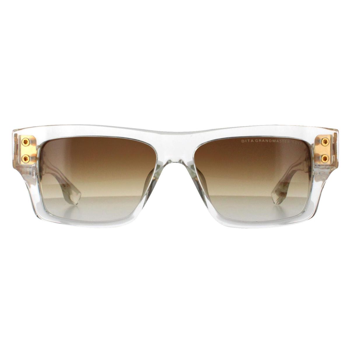 Kristallklare rechteckige Sonnenbrille