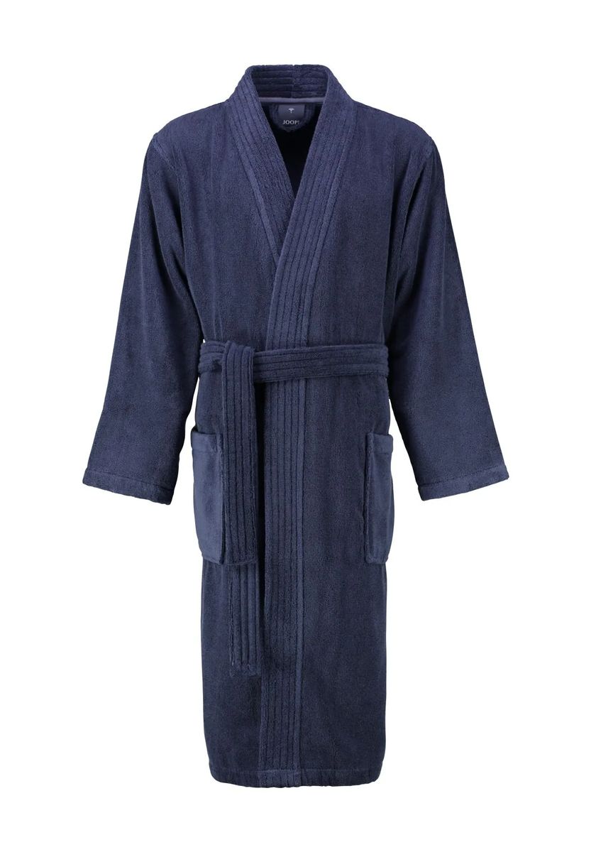 JOOP! Bademantel, Baumwolle, aufgesetzte Taschen, für Herren, blau, 46/48