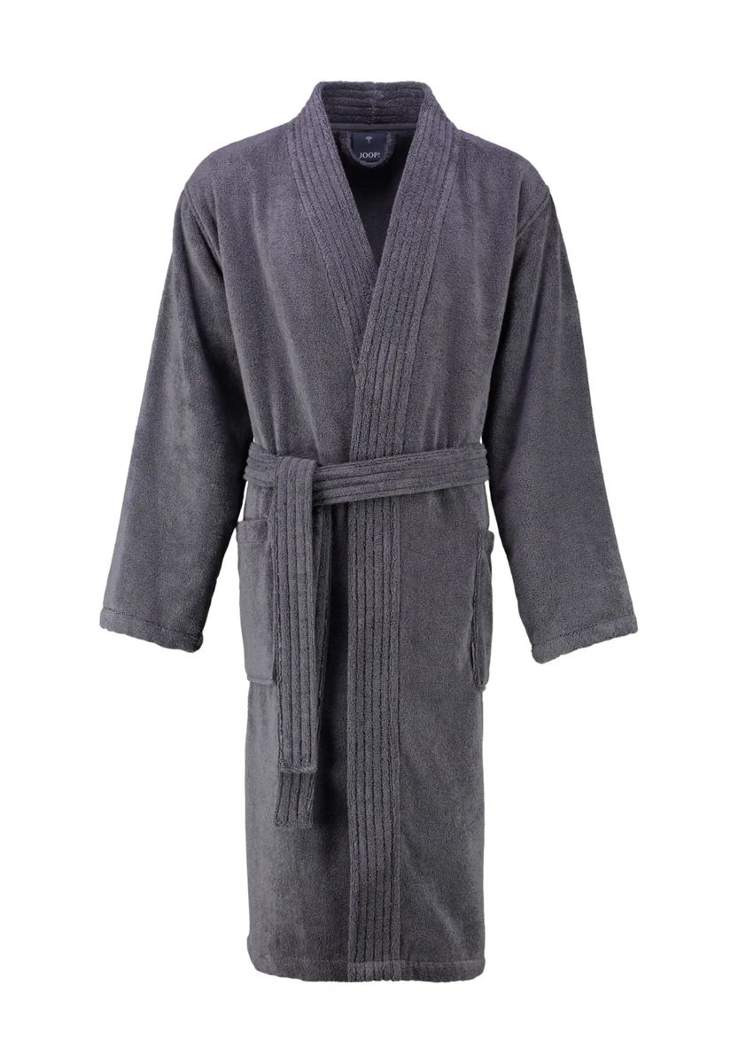 JOOP! Bademantel, Baumwolle, aufgesetzte Taschen, für Herren, grau, 46/48