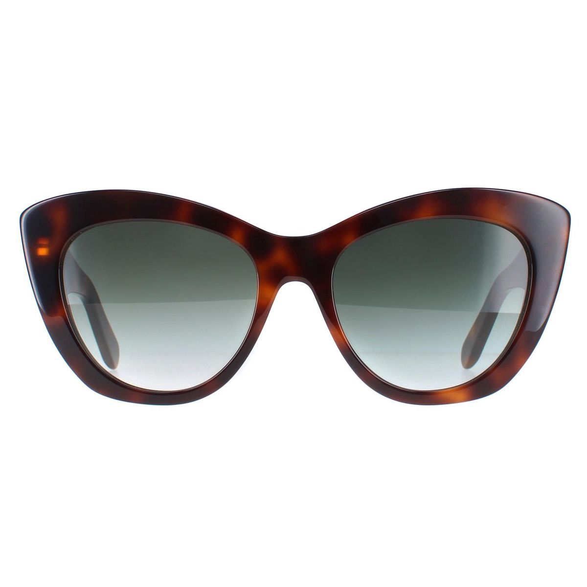 Schildpatt Cat-Eye Sonnenbrille mit Farbverlauf
