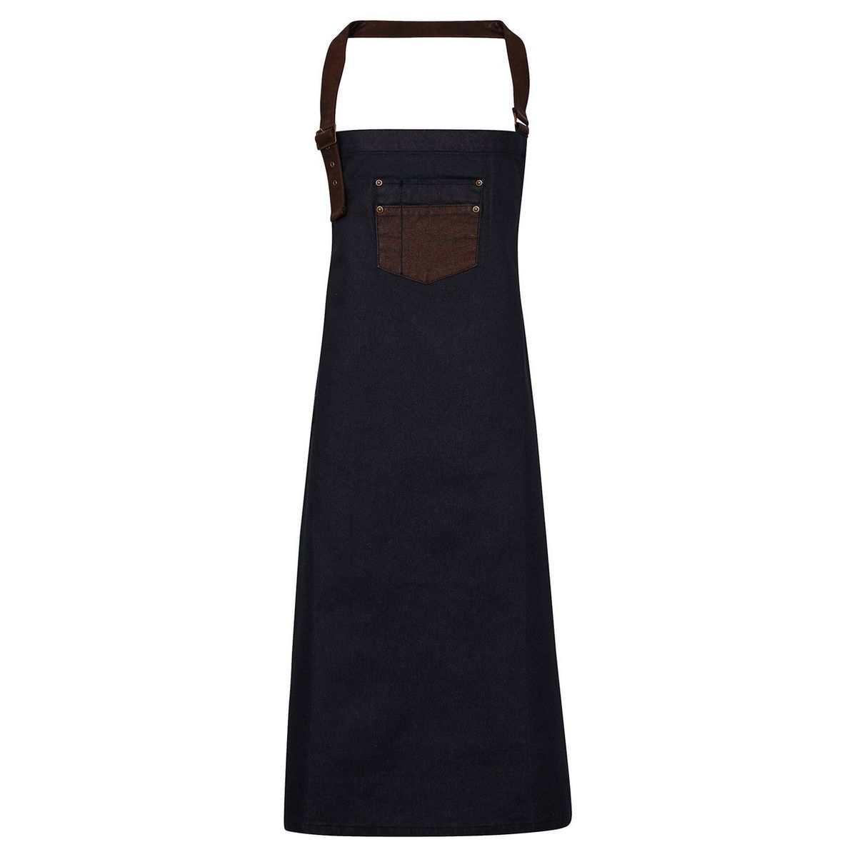 Denim Latzschürze mit Tasche
