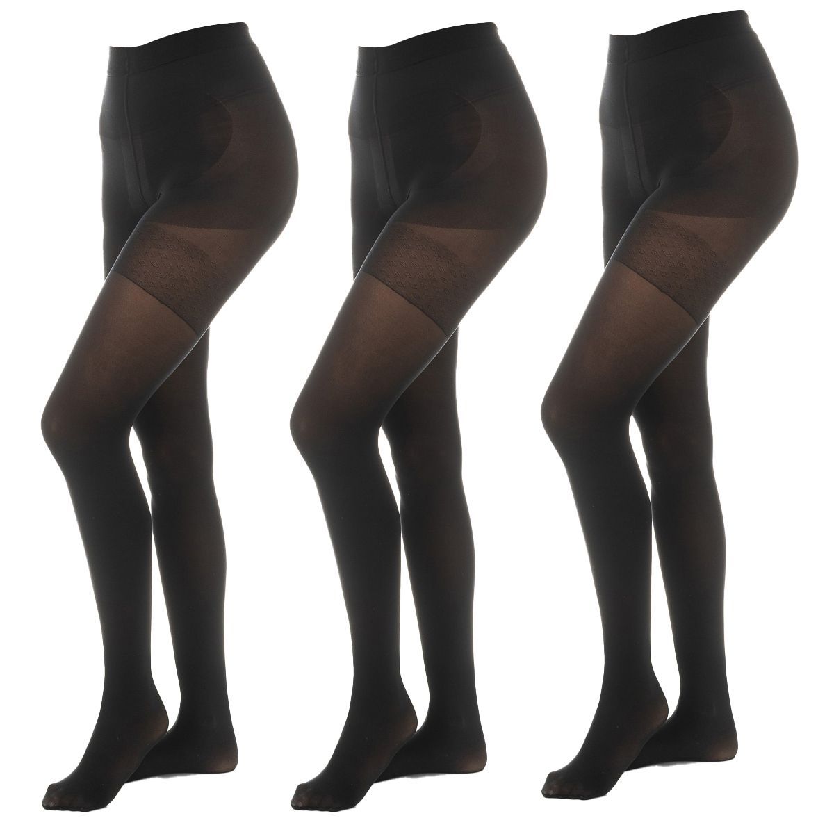 Formende schwarze Strumpfhose 3er-Pack 50 Den