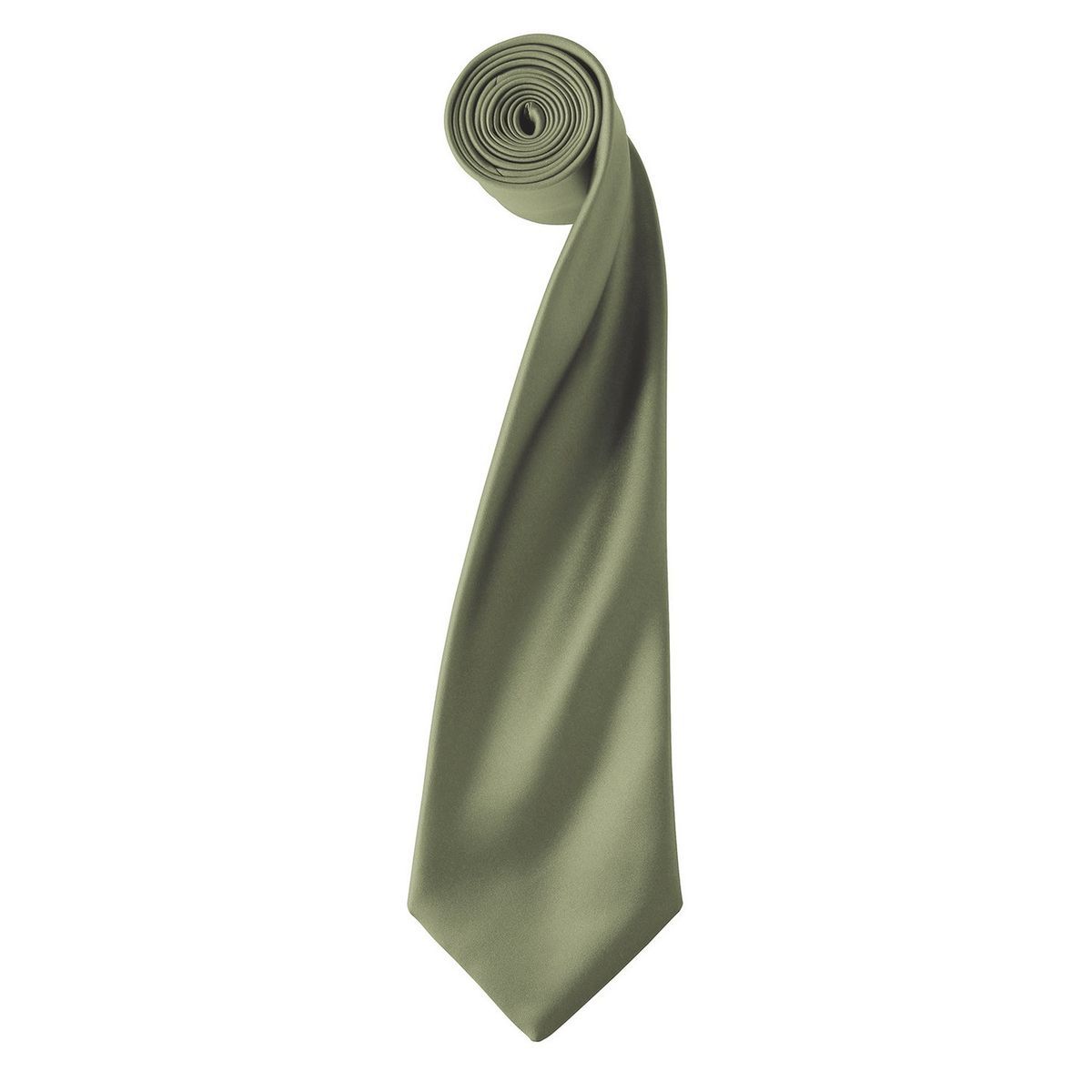 Klassische Uni Satin Krawatte