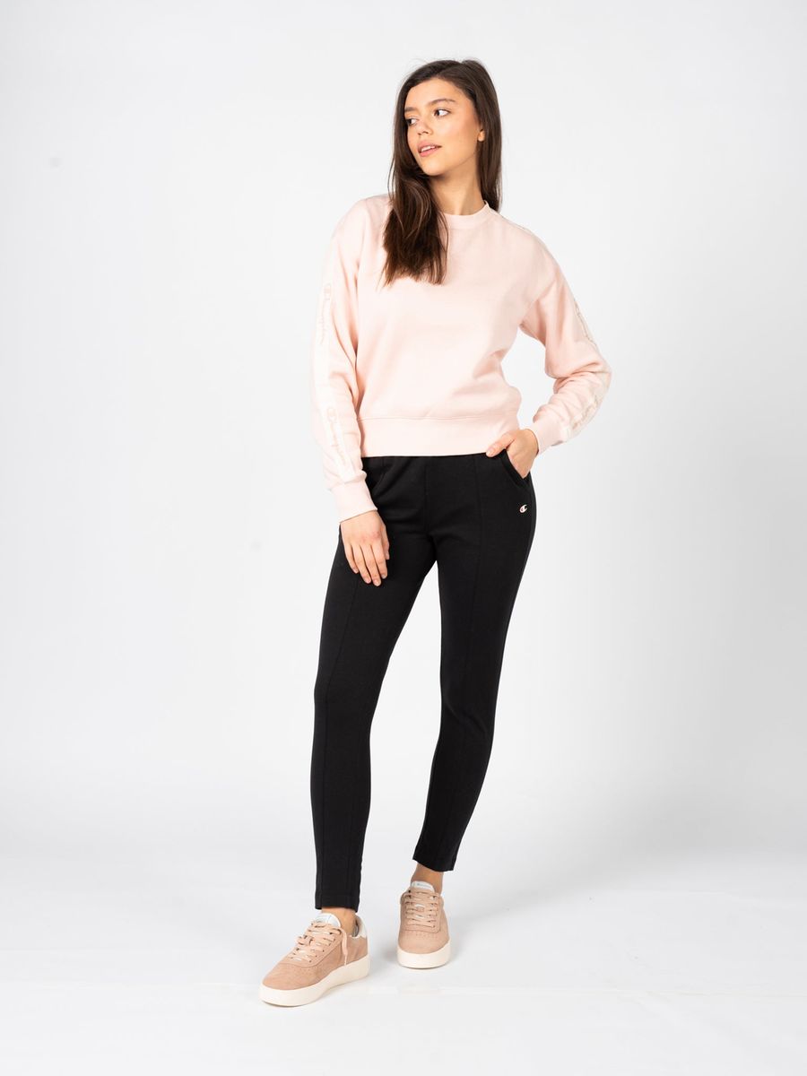 Minimalistisches Logo-Tape-Sweatshirt mit Rundhals