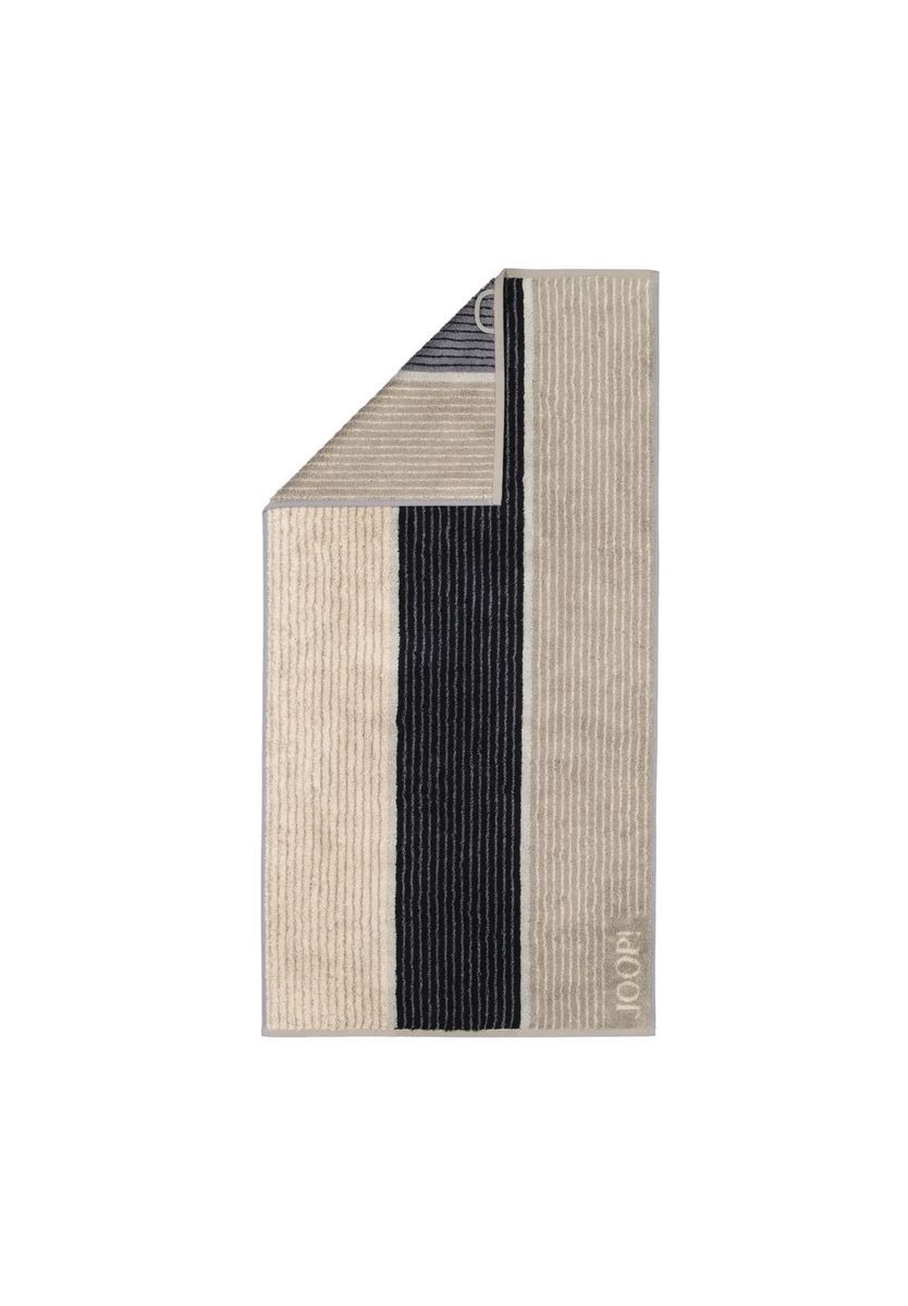 JOOP! Handtücher Signature Lines 1658 graphit - 70, grau, 50X100