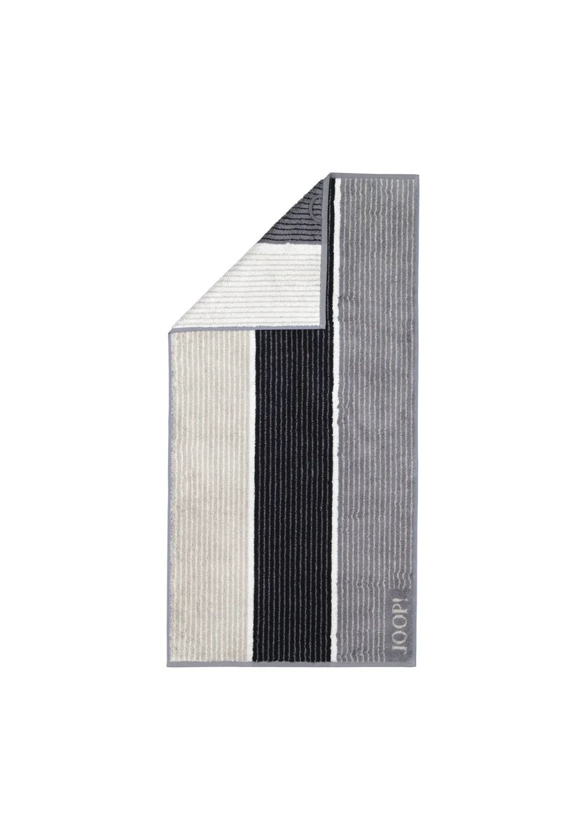 JOOP! Handtücher Signature Lines 1658 schwarz - 97, schwarz, 50X100