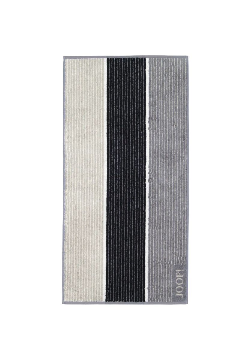 JOOP! Handtücher Signature Lines 1658 schwarz - 97, schwarz, 50X100