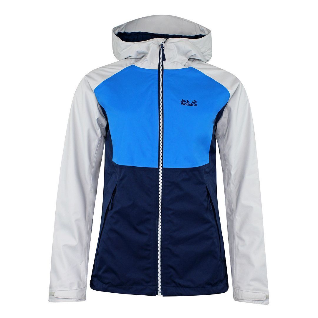 Damen Colorblock Wasserdichte Kapuzenjacke
