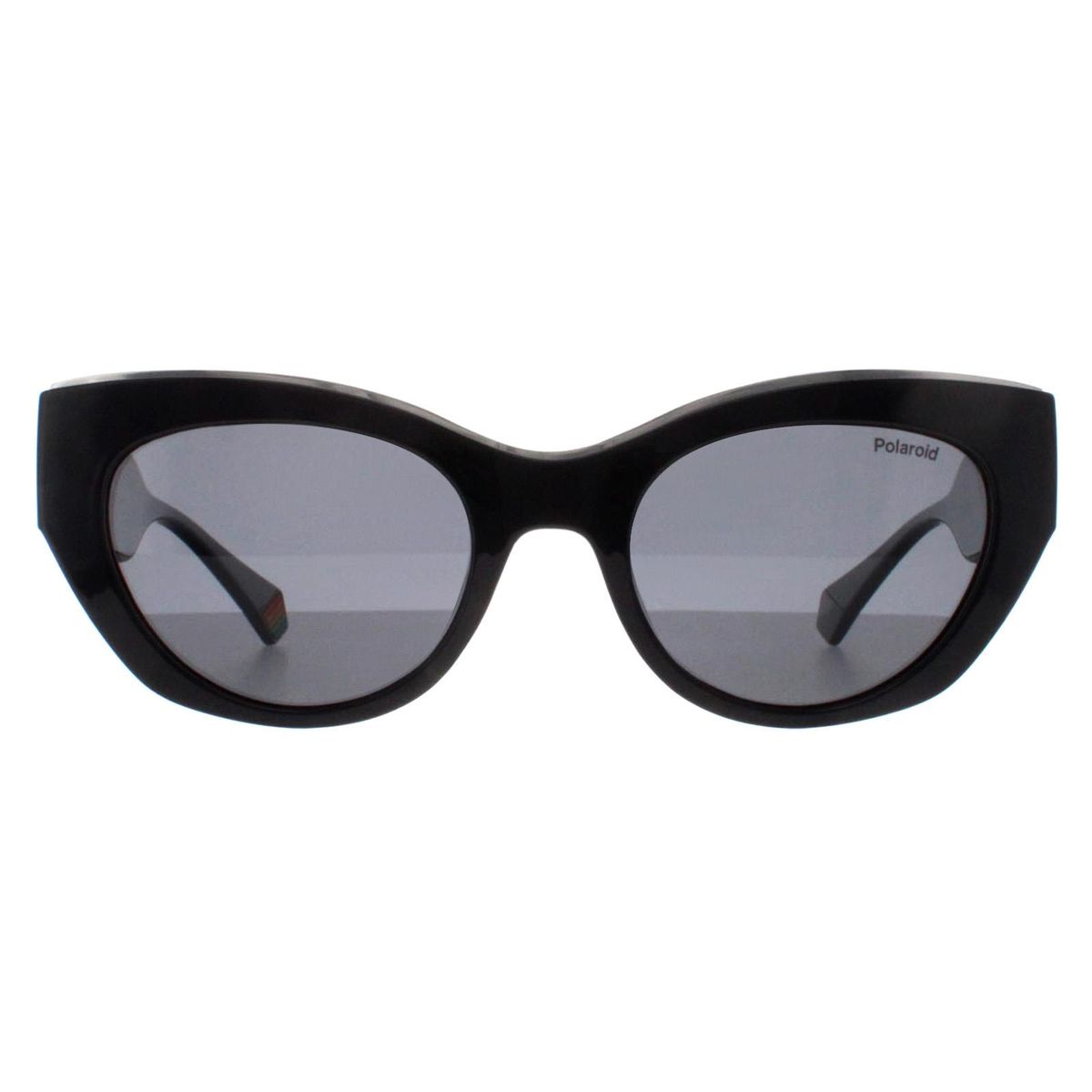 Schwarze polarisierte Cat-Eye-Sonnenbrille