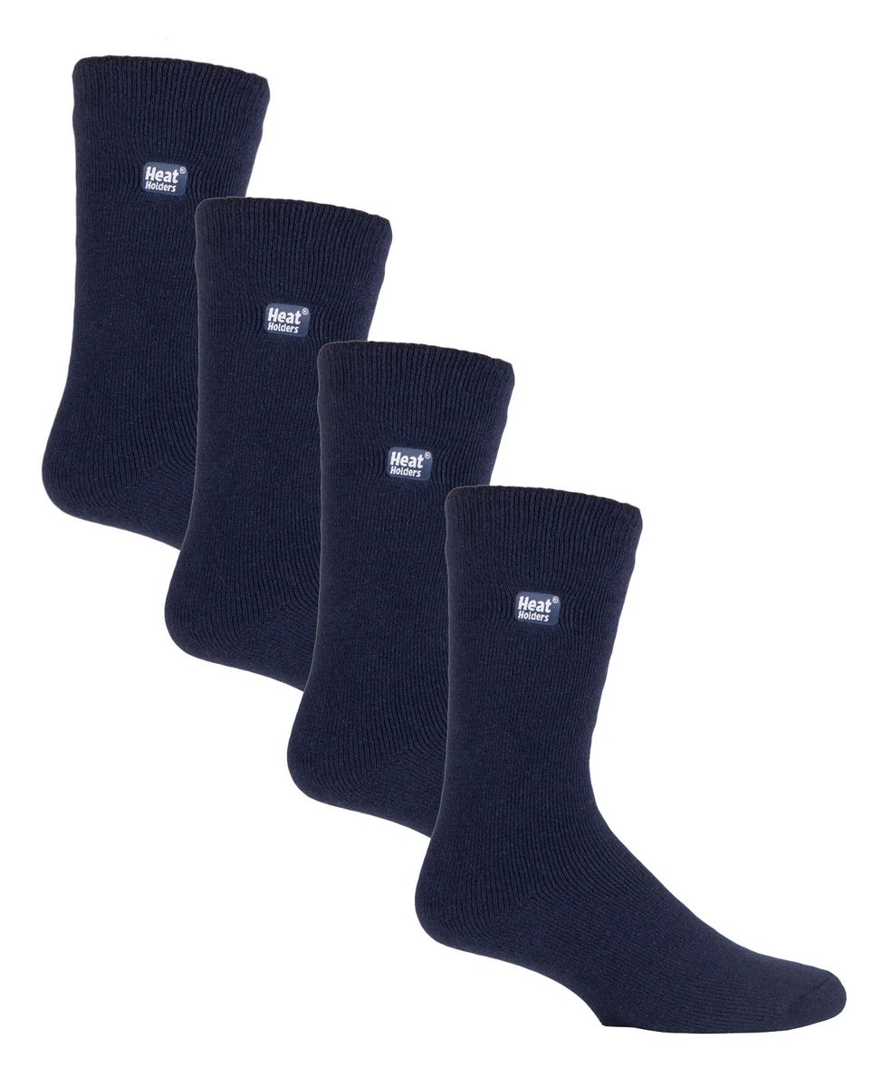 Heat Holders Ultra Lite - 4 Paar Multipack Mens Thermal Socks | Ultra Thin Warm Socks for Dress Socks in Winter - Navy