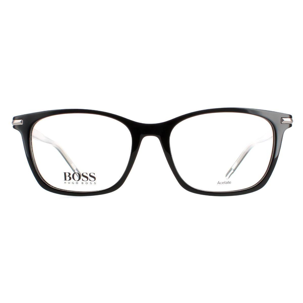 Quadratische Brille mit Acetatrahmen