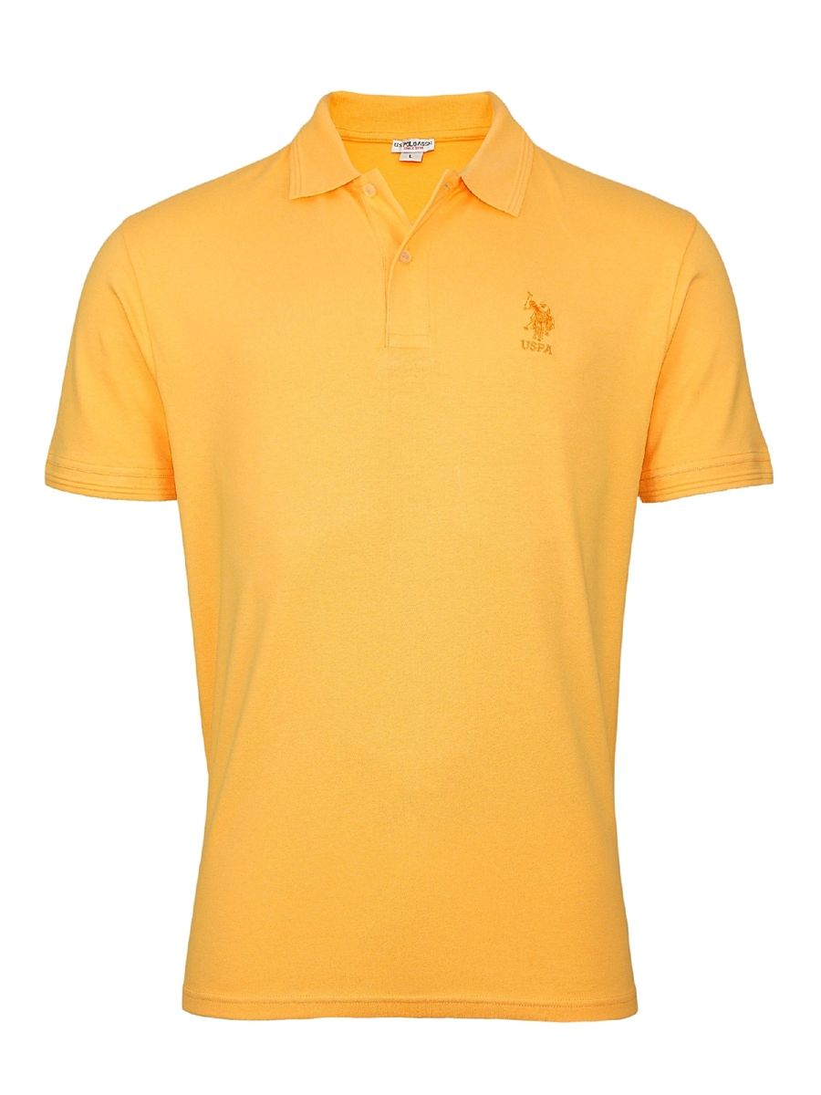 Kurzärmeliges Poloshirt in Uni-Optik