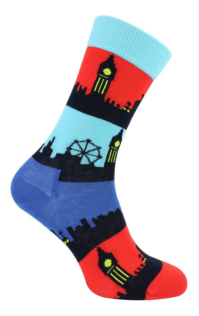 London Landmark Socken | Happy Socks | Geschenk-Socken - Blau